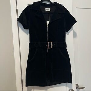 Show Me Your MuMu Black Corduroy Dress